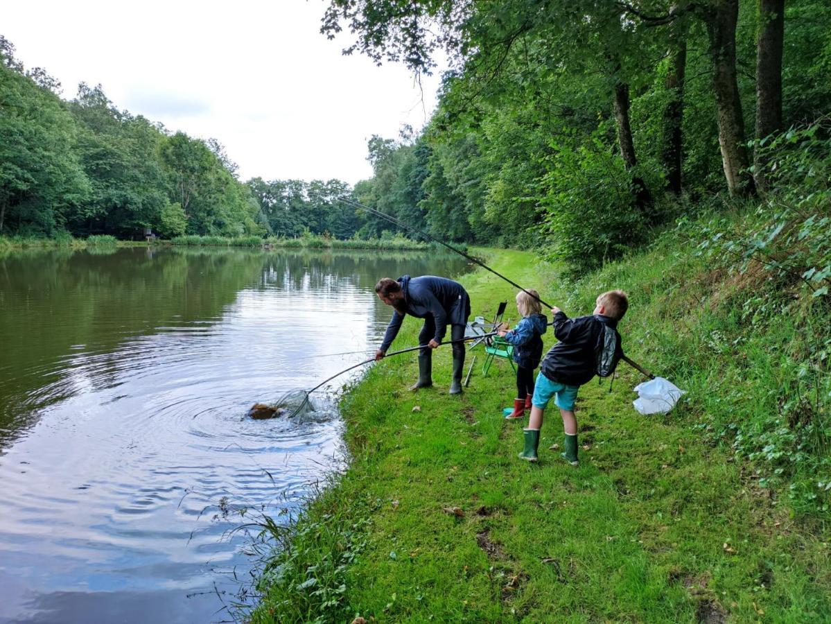 Deux Etangs Poissonneux Au Milieu Des Bois Avec Gite Moderne, La Halte Des Deux Lacs Rosée Dış mekan fotoğraf